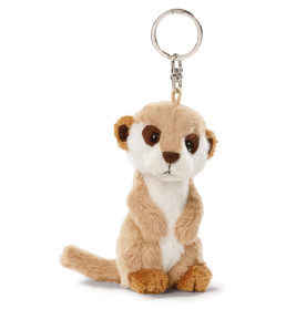 NICI GREEN Schlüsselanhänger Erdmännchen (10cm) – Aus recyceltem Plüsch für Fans