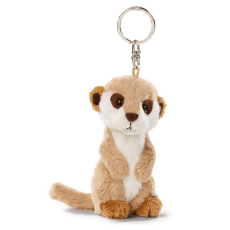 NICI GREEN Schlüsselanhänger Erdmännchen (10cm) – Aus recyceltem Plüsch für Fans