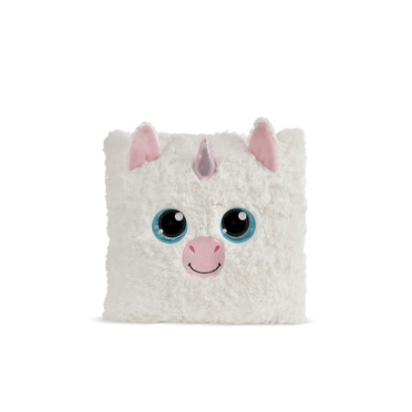 NICI GLUBSCHIS Einhorn Milky-Fee Kissen – Kuscheliges Plüschkissen mit Glitzeraugen
