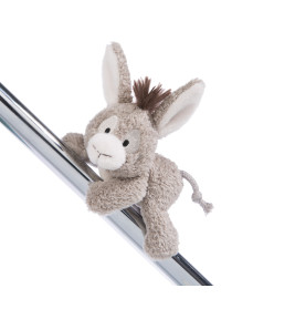 NICI MagNICI Esel Donkeylee 12cm | NICI GREEN Plüschmagnet | Kühlschrank Magnet & Deko