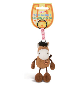 NICI Schlüsselanhänger Pferd Talisminis – Glücksbringer mit 'Be lucky with me'