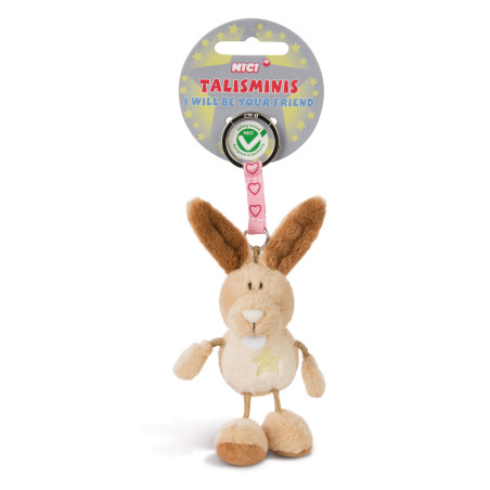 NICI Schlüsselanhänger Talisminis Hase 7cm – Süßer Glücksbringer mit ⭐ Statement