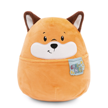 NICI Fuchs Kuscheltier 'Chill', 20cm – Super weich mit Bauchtasche | Geschenk