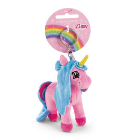 NICI Schlüsselanhänger Lissy PONY Einhorn 'Roxy' – Pink-Türkis, 10cm Plüsch