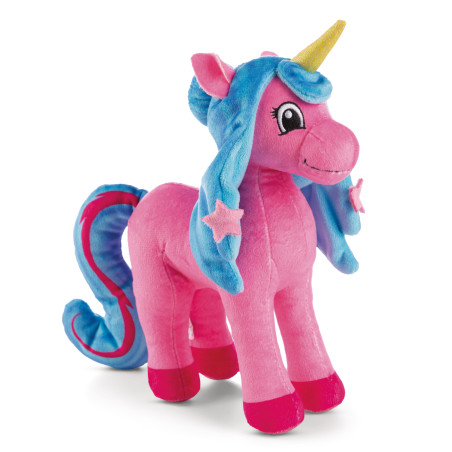 Nici Lissy PONY Roxy Einhorn Plüschtier pink türkis, 22cm - Kuscheltier mit Glitzerhorn