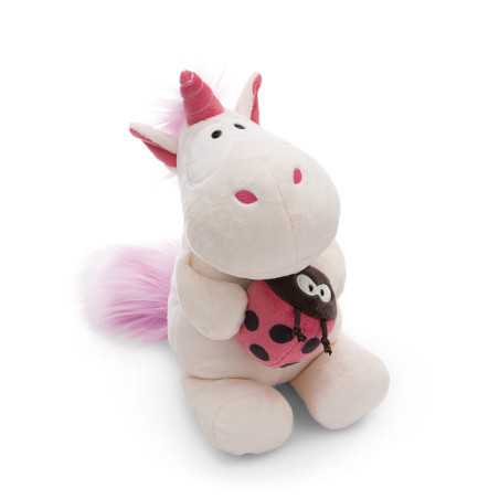 NICI Kuscheltier Einhorn Theodor 35cm | Mit Marienkäfer | NICI GREEN | Nachhaltig