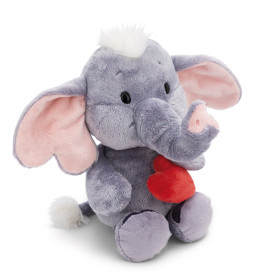 NICI GREEN Kuscheltier Love Elefant mit Magnet Herz, dunkelgrau | Nachhaltiges Geschenk | ab 1 Jahr