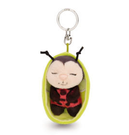 NICI Sleeping Pets Schlüsselanhänger Marienkäfer 8cm | Kuscheltier am Schlüsselring | GREEN | 4012390616101