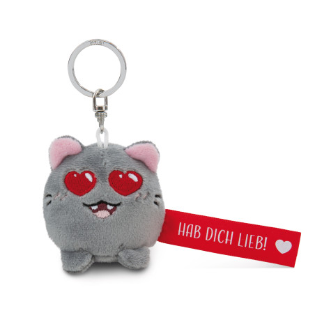 Schlüsselanhänger Katze Hab dich lieb! r