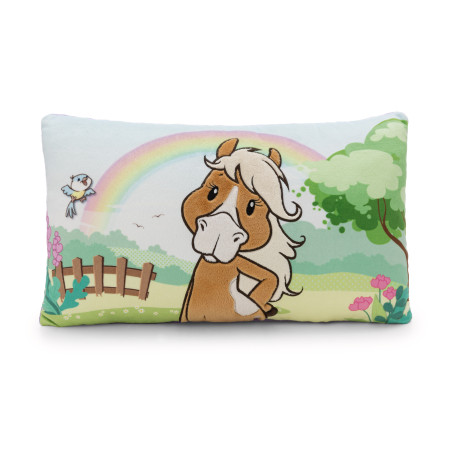 NICI Kuschelkissen Holly K. Pony 43cm | Quadratisch | GREEN | Pferd Plüsch