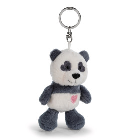 NICI Schlüsselanhänger Love Panda mit Herz GREEN | Kuscheliger Plüsch | Für Schlüssel & Tasche