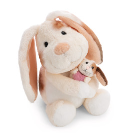 NICI Kuscheltier Hase Mutter mit Kind – 20cm & 6cm | NICI GREEN Plüschtier