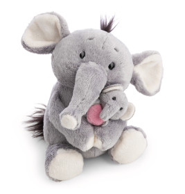 NICI Kuscheltier Elefant Mutter mit Baby – 20cm & 6cm | NICI GREEN Plüsch