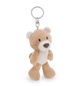 NICI Schlüsselanhänger Bär Finni 10cm Karamell | Flauschiges Plüschtier für Schlüssel & Taschen