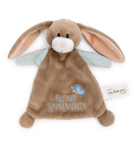 NICI My First Schmusetuch Hase Lopino 'Kleiner Sonnenschein' – 20cm, weich & waschbar