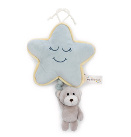 NICI My First Spieluhr Stern mit Bär Finni – Brahms Wiegenlied, waschbar & beruhigend