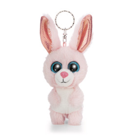 NICI GLUBSCHIS Schlüsselanhänger Hase Monni-Wonni - Rosa Plüschhäschen mit Glitzeraugen