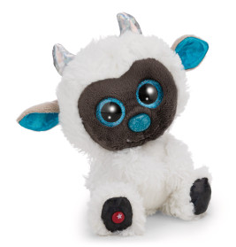 NICI GLUBSCHIS Yeti Yürgen, 15 cm – Kuscheltier mit glitzernden Augen & Hörnern