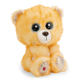 NICI GLUBSCHIS Bär Tummunu 25cm - Gelbes Plüschtier mit hellblauen Glitzeraugen