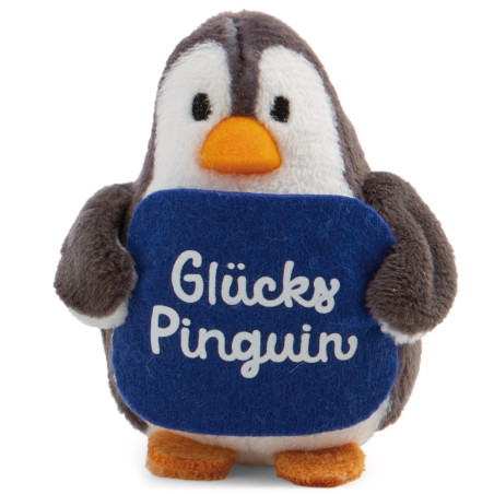 Kuscheltier Pinguin mit Botschaft ''Glücks Pinguin''