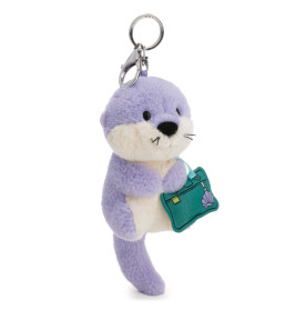 Schlüsselanhänger Otter Ophelio lila mit Karabiner