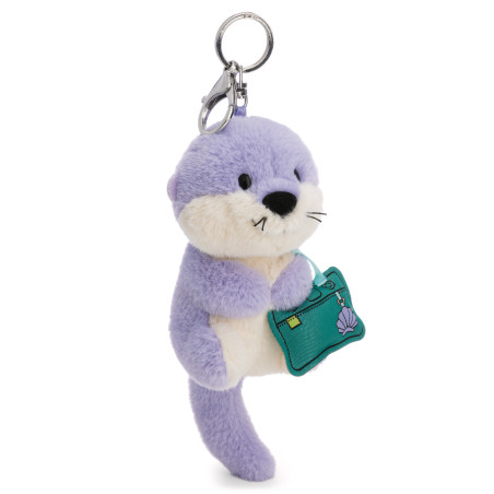 Schlüsselanhänger Otter Ophelio lila mit Karabiner