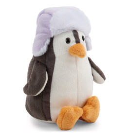 Sitzendes Kuscheltier Pinguin mit Mütze