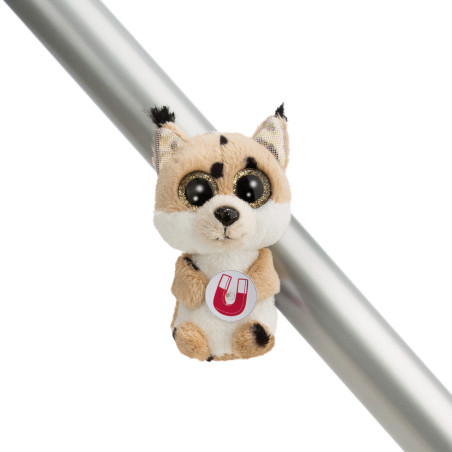 NICI MagGLUBSCHIS Luchs Lenzo 9cm | Coole Plüschfigur mit Glitzeraugen zum Sammeln