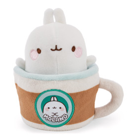 NICI Kuscheltier Molang Plüschtasse 14x9cm | Flauschiger Begleiter