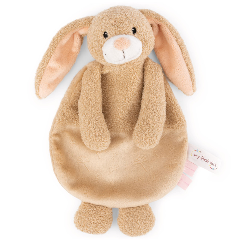 NICI Schmusetuch Hase 25x17cm | Weicher Baby Kuschelhase | Ideal zum Greifen & Beruhigen