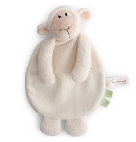 NICI Schmusetuch Lamm 25x17cm | Süßer Baby Kuschellamm | Fördert taktile Wahrnehmung