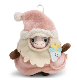 Kuscheltier Set Pony Hoppi m. Geschenk u. Weihnachtsmannkostüm in Geschenkbox