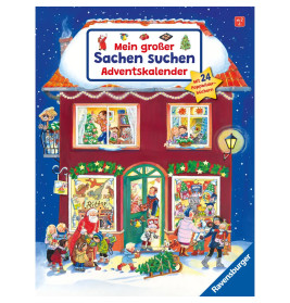 Mein großer Sachen suchen Adventskalender, dekorativer Aufstellkalender ab 2 Jahren