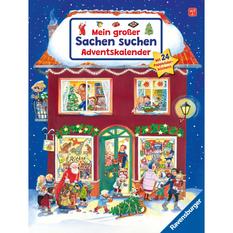 Mein großer Sachen suchen Adventskalender, dekorativer Aufstellkalender ab 2 Jahren