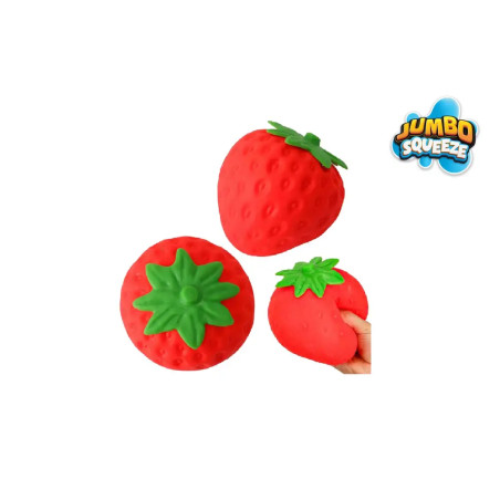 Jumbo Squeeze Erdbeere 14x14x15cm