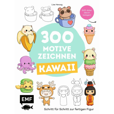 300 Motive zeichnen – Kawaii