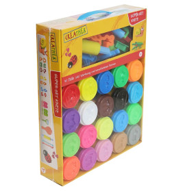 Creathek Super Knetset, 20 x 56 g und Zubehör