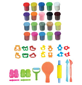 Creathek Super Knetset, 20 x 56 g und Zubehör