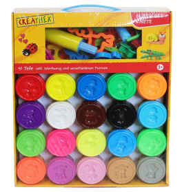 Creathek Super Knetset, 20 x 56 g und Zubehör