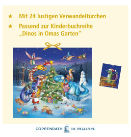 Wand-Adventskalender – Dinosaurier im Weihnachtsfieber