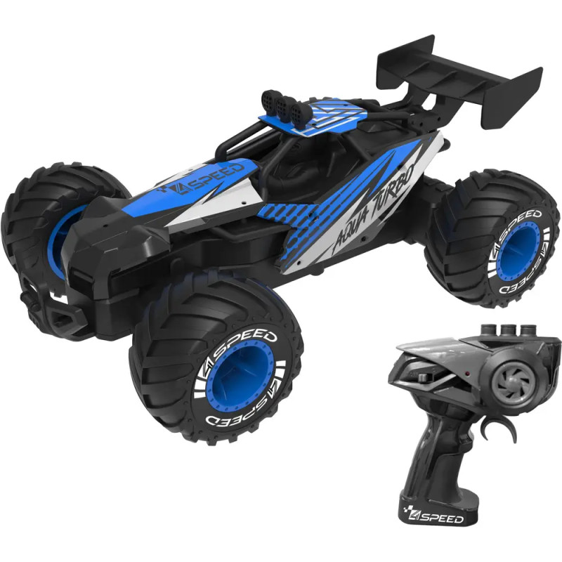 Silverlit 4Speed - Aqua Turbo Amphibious Buggy 54237 - 1:12included. Ages 8 and up.