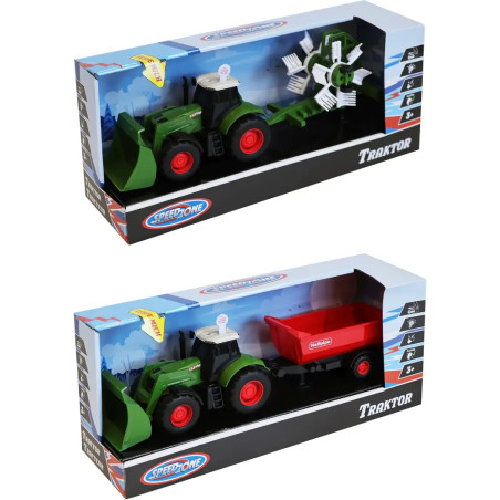 Speedzone Traktor mit Licht   Sound, Friktion, 2-fach sortiert