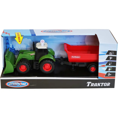 Speedzone Traktor mit Licht   Sound, Friktion, 2-fach sortiert