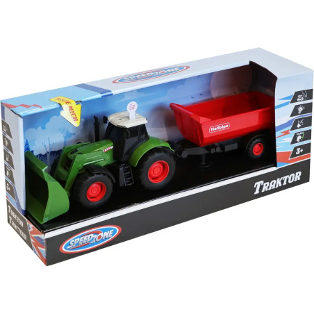 Speedzone Traktor mit Licht   Sound, Friktion, 2-fach sortiert