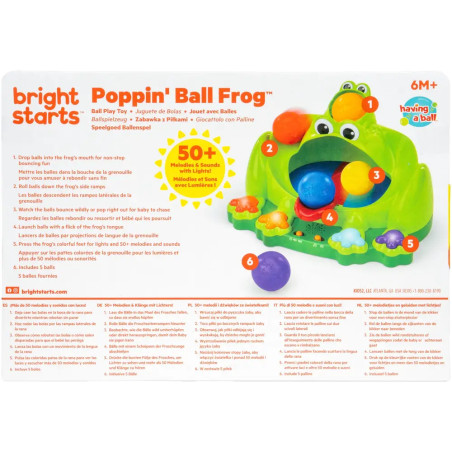 Bright Starts™ 17159 Poppin' Ball Frog™ Ball Play Toy