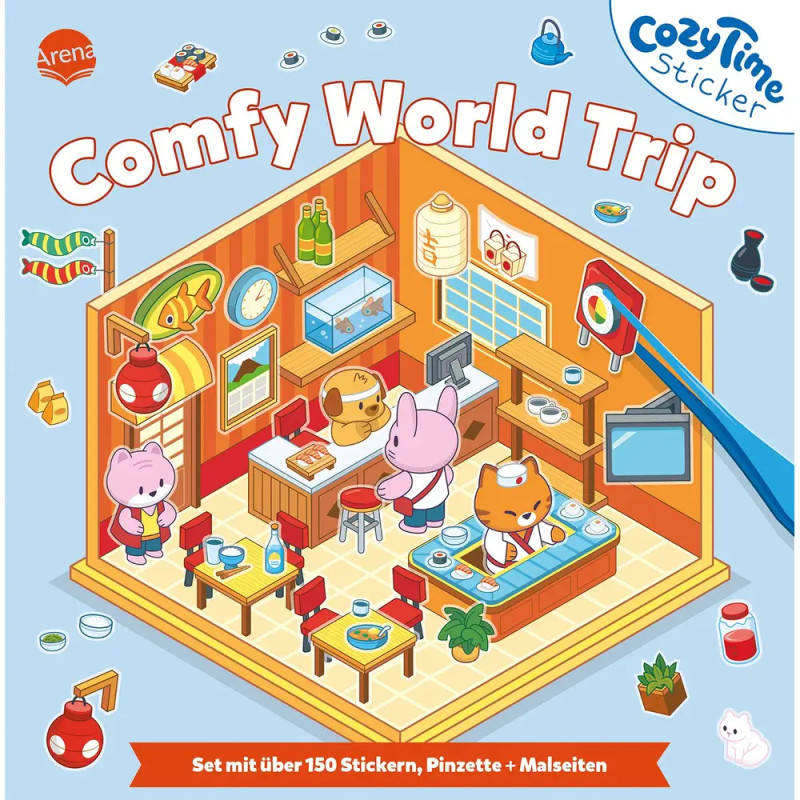 Cozy Time Sticker – Comfy World Trip
