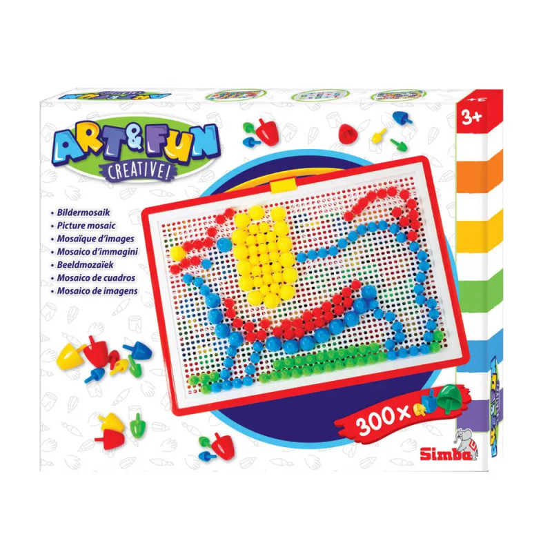 A F Mosaik-Set im Koffer