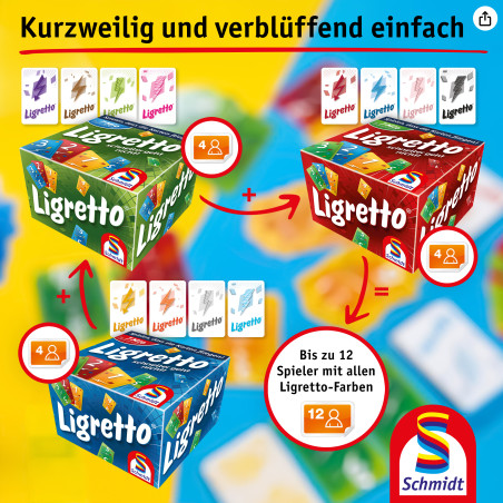 Schmidt Spiele Ligretto Grün - Das schnelle Kartenspiel für die ganze Familie