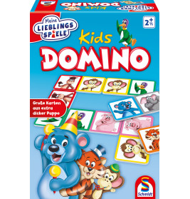 Schmidt Spiele Domino Kids – Tiermotive für Kinder | Ab 3 Jahren