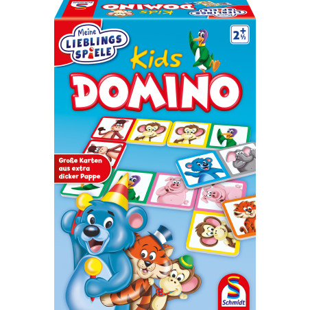 Schmidt Spiele Domino Kids – Tiermotive für Kinder | Ab 3 Jahren